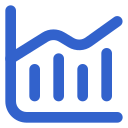 pictogram showing stock prices over time